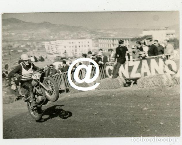 Antique Photography: FOTO CARRERA DE MOTOCROSS PUBLICIDAD CINZANO CATALUNYA A&Ntilde;OS 60