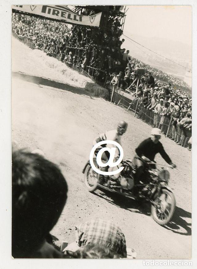 Antique Photography: FOTO CARRERA DE MOTOCROSS MOTO CON SIDECAR CATALUNYA A&Ntilde;OS 60