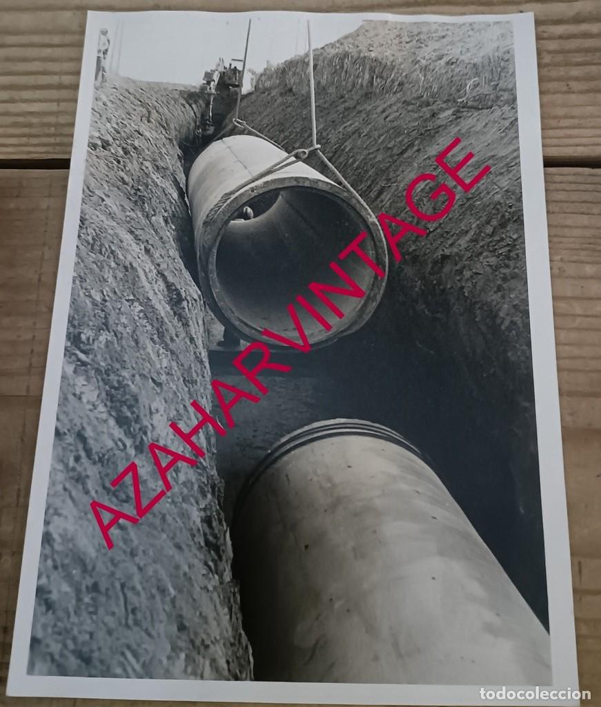 Fotografia antiga: ANTIGUA FOTOGRAFIA, CONDUCCION CORTA CARTUJA, ESTACION BOMBEO CAMAS, 178X128MM