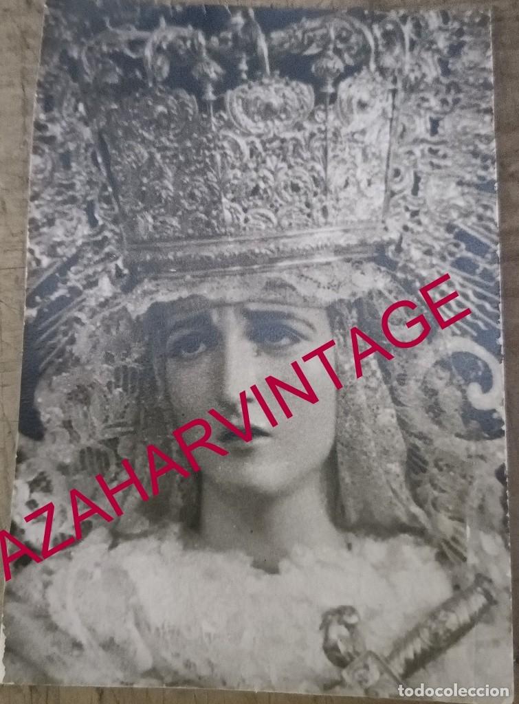 Fotograf&iacute;a antigua: SEMANA SANTA CADIZ, VIRGEN DEL MAYOR DOLOR, 60X90MM