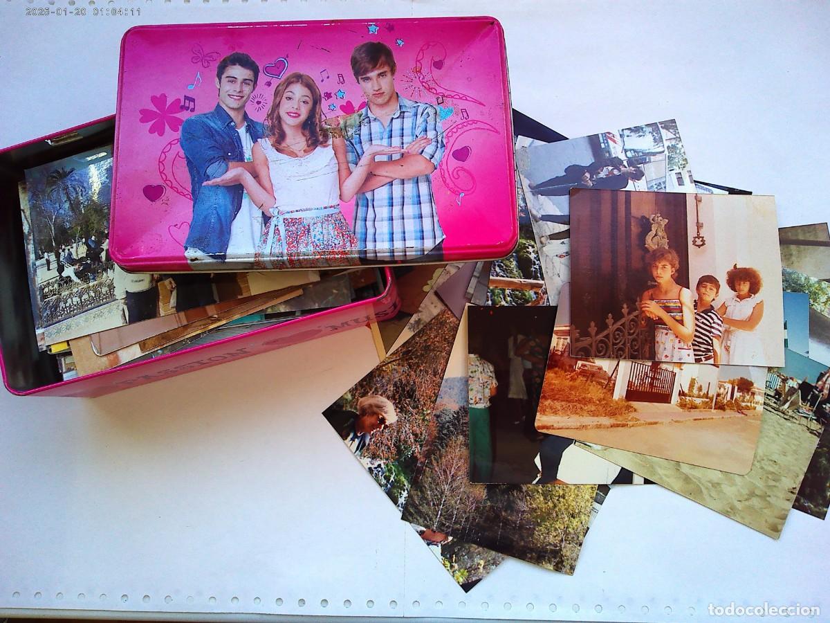 Fotograf&iacute;a antigua: LOTE DE 250 FOTOS A COLOR EN CAJA DE METAL DE LA SERIE &uml; VIOLETTA &uml;