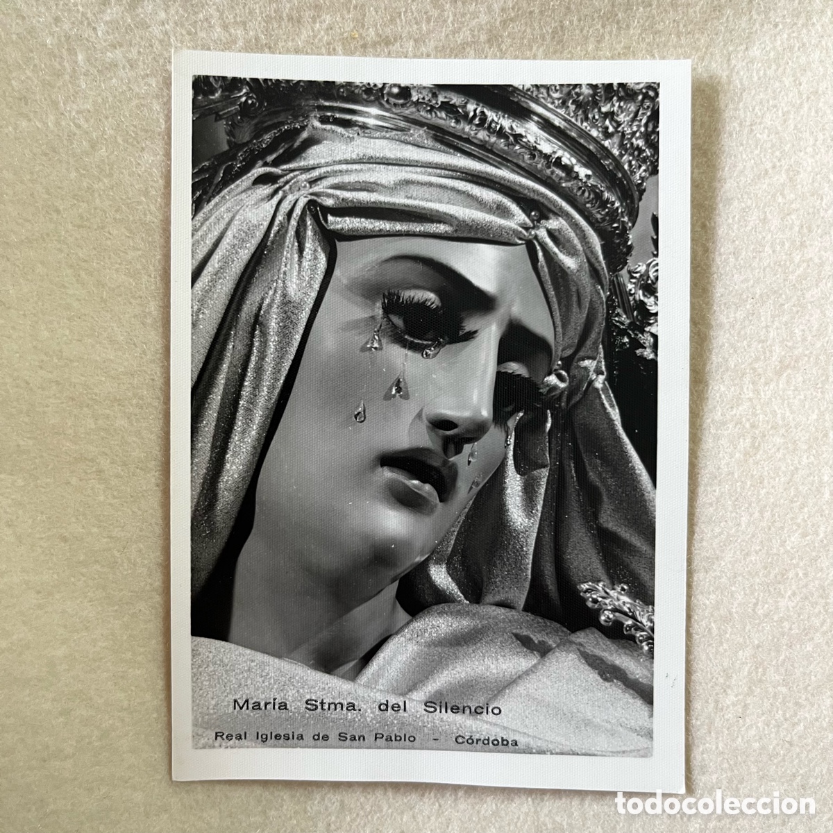 Fotograf&iacute;a antigua: SEMANA SANTA C&Oacute;RDOBA - FOTOGRAF&Iacute;A VIRGEN DEL SILENCIO