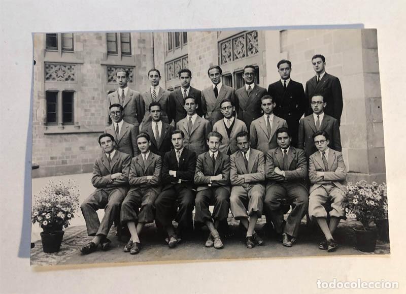 Photographie ancienne: ANTIGUA FOTOGRAF&Iacute;A / GRUPO DE ESTUDIANTES COLEGIO / FIRMAS EN DORSO / SIN REFERENCIAS