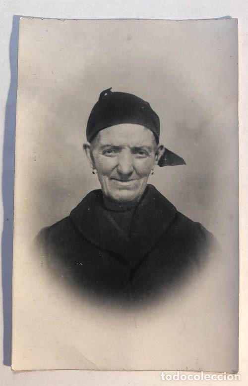 Photographie ancienne: ANTIGUA FOTOGRAF&Iacute;A SE&Ntilde;ORA CON ABRIGO Y PA&Ntilde;UELO