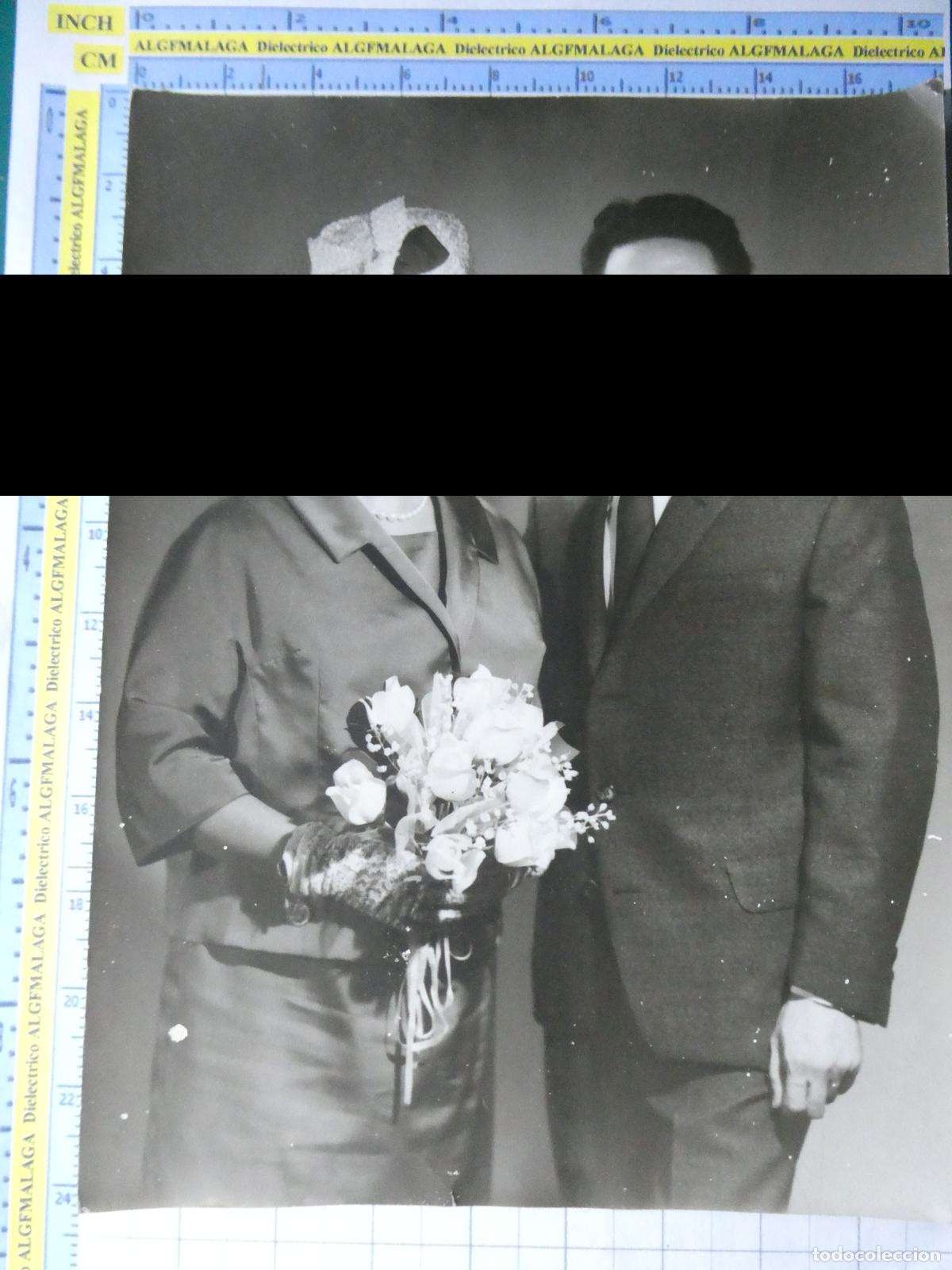 Fotograf&iacute;a antigua: ANTIGUA FOTO FOTOGRAF&Iacute;A EN CART&Oacute;N. FOTO ESTUDIO CARAVACA MURCIA A&Ntilde;O 1964. MATRIMONIO. 1113