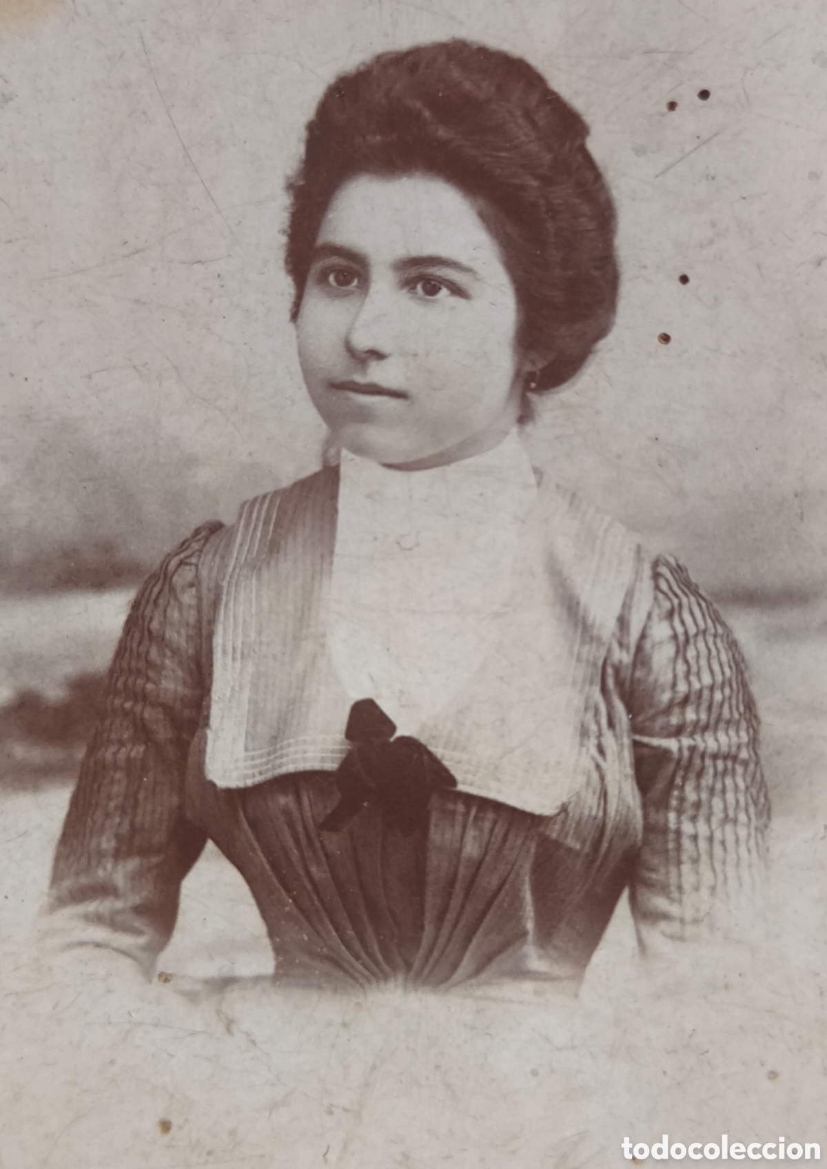 Fotograf&iacute;a antigua: FOTOGRAF&Iacute;A RETRATO DE ESTUDIO DAMA JOVEN FOT&Oacute;GRAFO M. BONED REUS TARRAGONA C. 1905