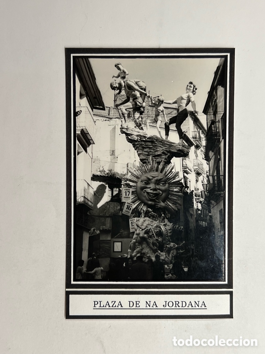 Fotograf&iacute;a antigua: FALLAS. VALENCIA Falla Plaza de Na Jordana. Lema: I El S&egrave;ptim Descans&agrave; (a.1962)