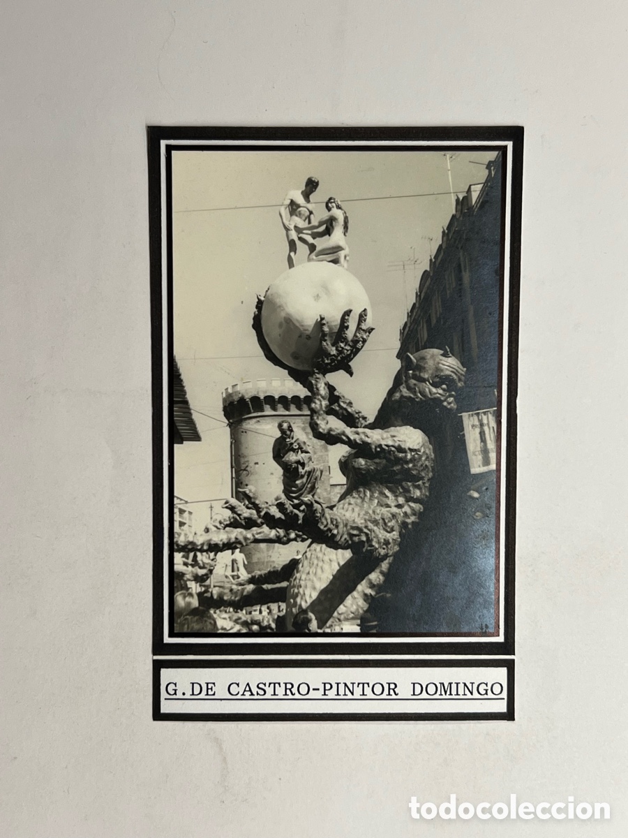 Fotograf&iacute;a antigua: FALLAS, Valencia Falla GUILLEN DE CASTRO-PINTOR DOMINGO. Callejeando la ciudad (a.1968)