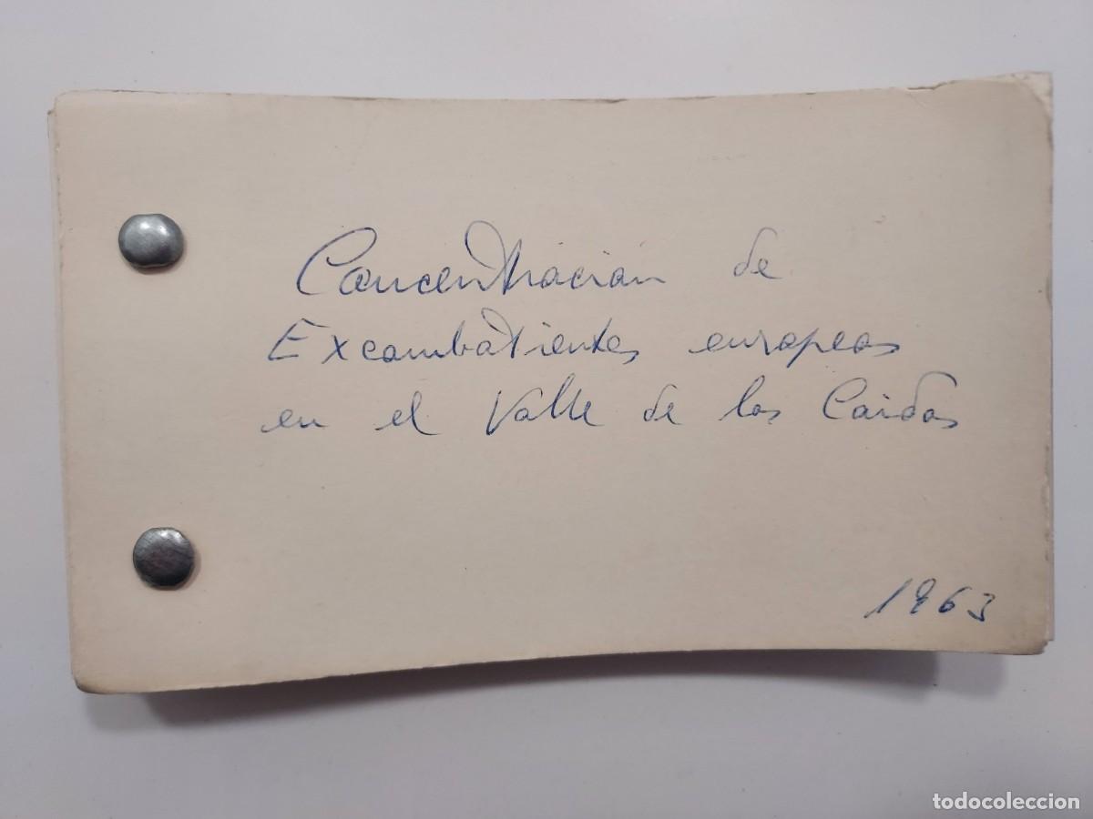 Fotograf&iacute;a antigua: Militar Taco 34 fotos Concentraci&oacute;n de Excombatientes europeos Valle de los Ca&iacute;dos. 1963. 10 x 7 cm