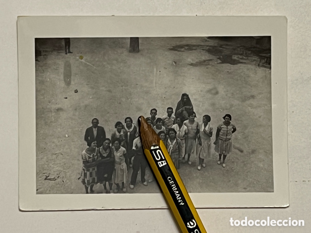 Fotograf&iacute;a antigua: ALCOY.. Excursio a la Font Rotja fotograf&iacute;a un Bon dia (h.1930?) Med&iacute;das: 6,5 x 9 cm.