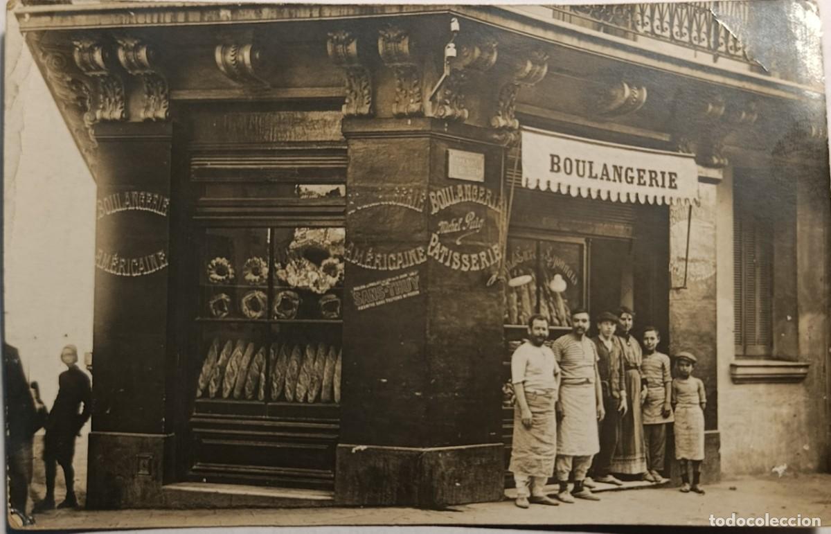 Fotografia antica: FOTO ORIGINAL. EMIGRACI&Oacute;N DE MALLORCA A ARGEL. BOULANGERIE MICHEL PUIG. HACIA 1920.