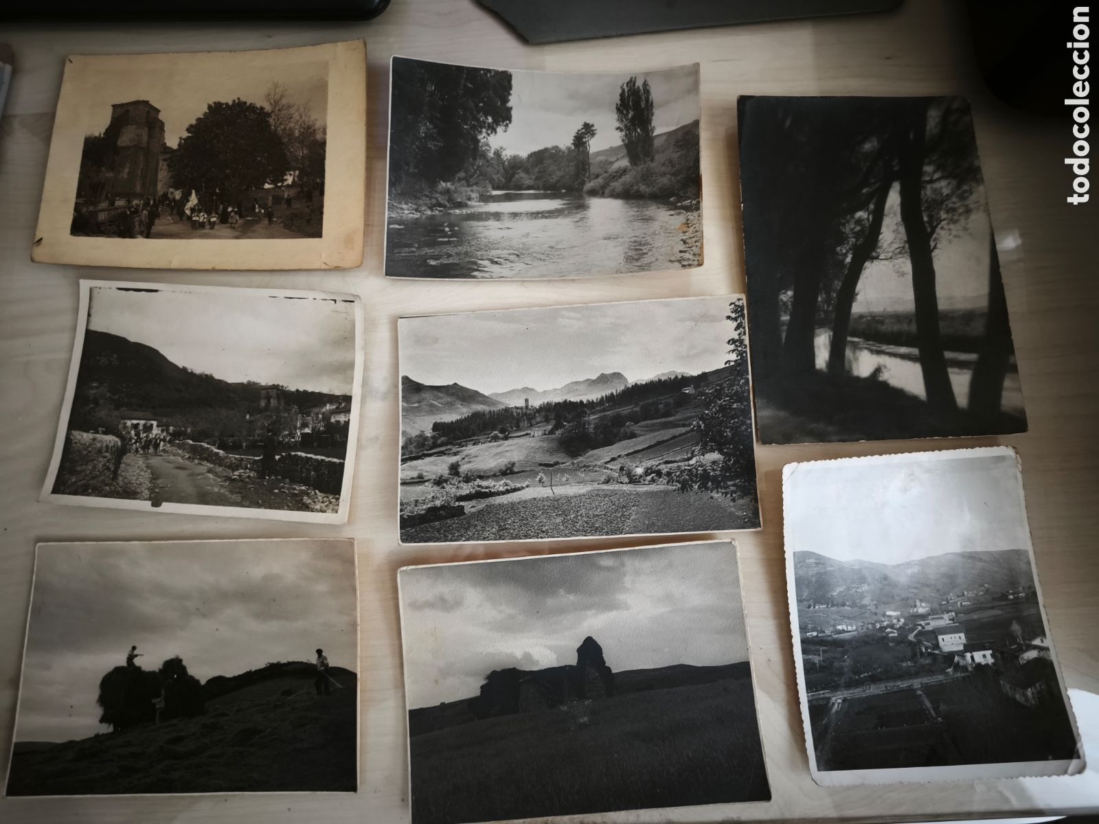 Fotografia antica: Ocho fotos de Limpias a&ntilde;os 30. Miden 13 x 9 cms