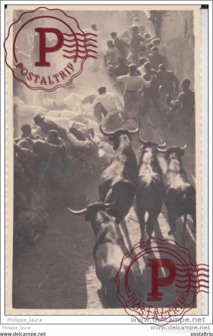 Fotograf&iacute;a antigua: ESPA&Ntilde;A. NAVARRA. Fotograf&iacute;a J Galle - Pamplona. San Fermin