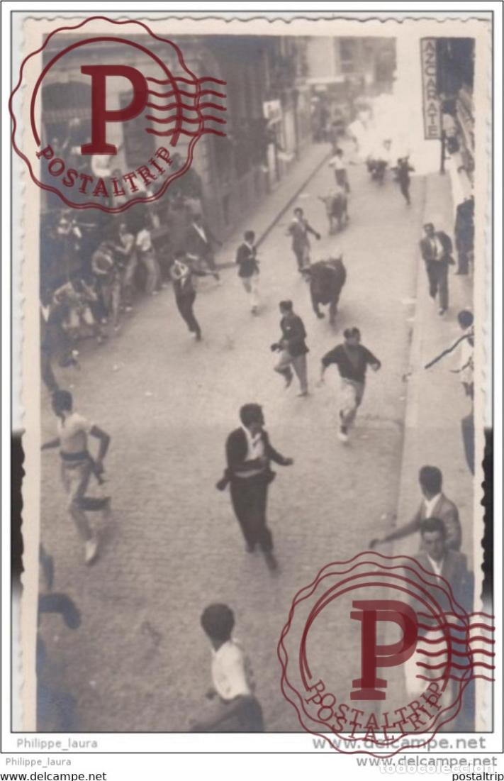 Fotograf&iacute;a antigua: ESPA&Ntilde;A. NAVARRA. Fotograf&iacute;a J Galle - Pamplona. San Fermin