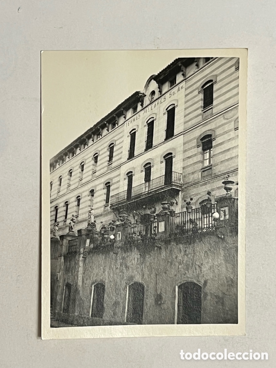 Alte Fotografie: ALHAMA DE ARAG&Oacute;N. Fotograf&iacute;a Balneario Termas Pallares.. (h.1970?) Med&iacute;das: 7,5 x 10,5 cm