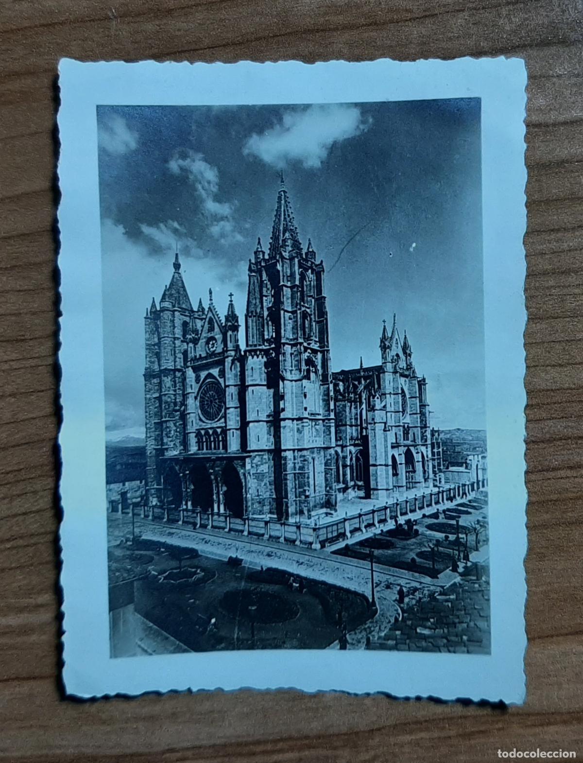 Fotograf&iacute;a antigua: ANTIGUA FOTOGRAFIA CATEDRAL LEON FOTO EXAKTA MANUEL MARTIN