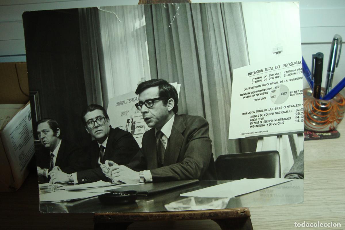 Fotograf&iacute;a antigua: ANTIGUA FOTOGRAFIA PRENSA EUROPA PRESS. MINISTRO INDUSTRIA. CARLOS BUSTELO GARCIA DEL REAL