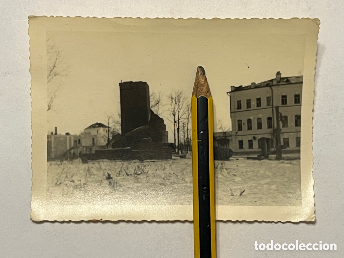 Fotograf&iacute;a antigua: II GUERRA MUNDIAL. FOTOGRAF&Iacute;A DIVISION AZUL. Stalingrado Rusia, tras los bombardeos..