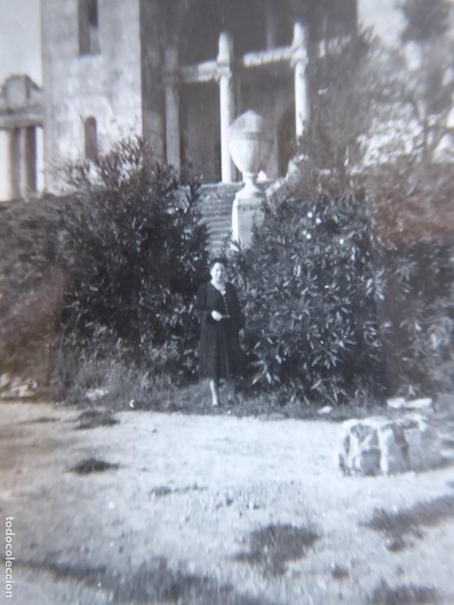 Fotograf&iacute;a antigua: Fotograf&iacute;a ruinas casino de Archanda. Bilbao 1946