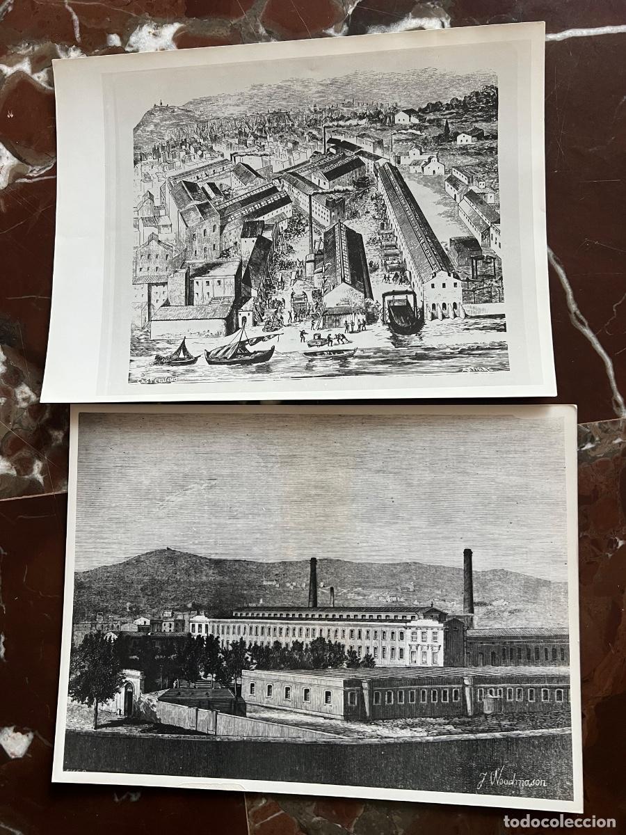 Fotografia antiga: 2 FOTOGRAFIAS ARCHIVO EXPOSICION UNIVERSAL 1929 BARCELONA ESPA&Ntilde;A INDUSTRIAL Y LA MAQUINISTA