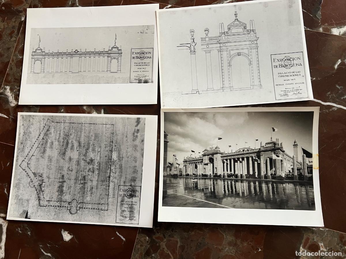 Fotograf&iacute;a antigua: 4 FOTOGRAFIAS ARCHIVO EXPOSICION UNIVERSAL 1929 BARCELONA