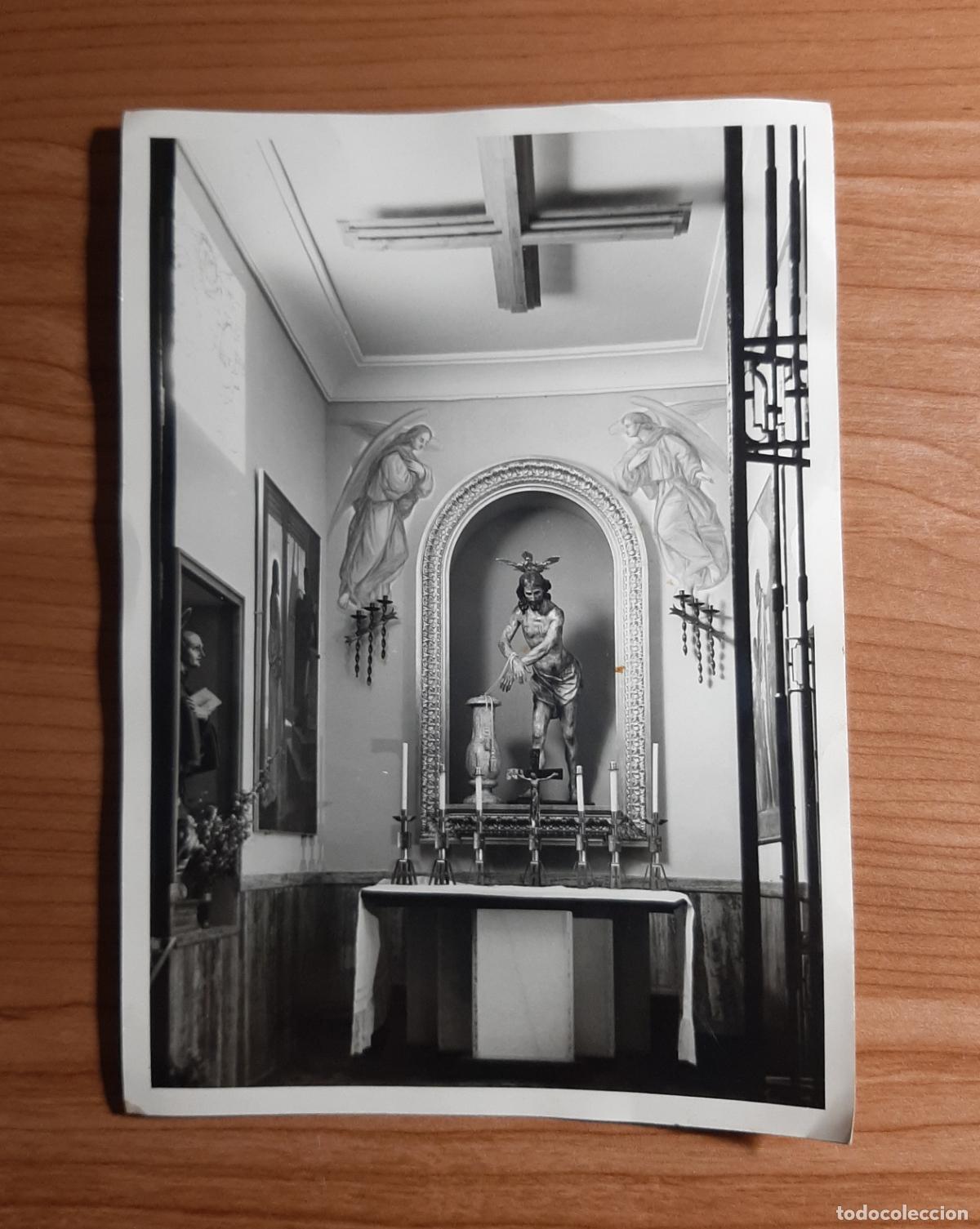 Alte Fotografie: ANTIGUA FOTOGRAFIA STMO. CRISTO AMARRADO A LA COLUMNA JUMILLA FOTO LUIS