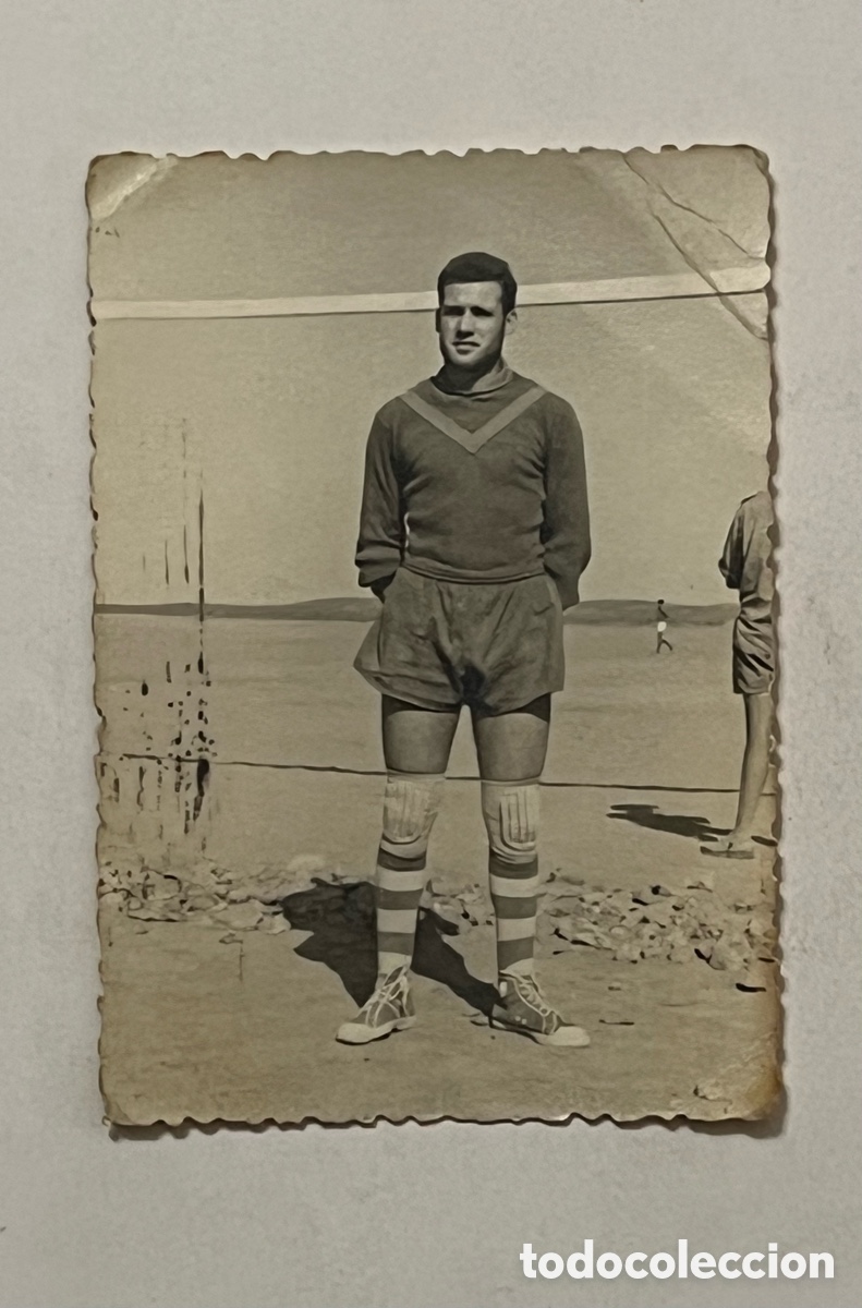 Fotograf&iacute;a antigua: SAHARA ESPA&Ntilde;OL, Fot&oacute;grafia Futbolista en su tiempo en filas&hellip; dedicada a un amigo (h.1970?)