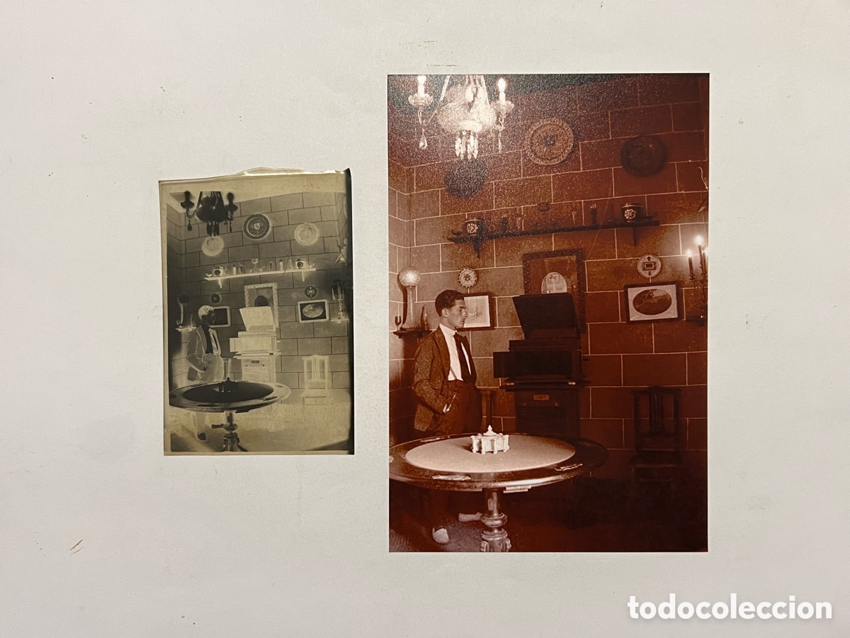 Fotografia antiga: CLICH&Eacute; ORIGINAL Y REVELADO EN PAPEL.. una familia bien de Torrente.. (h.1910?)