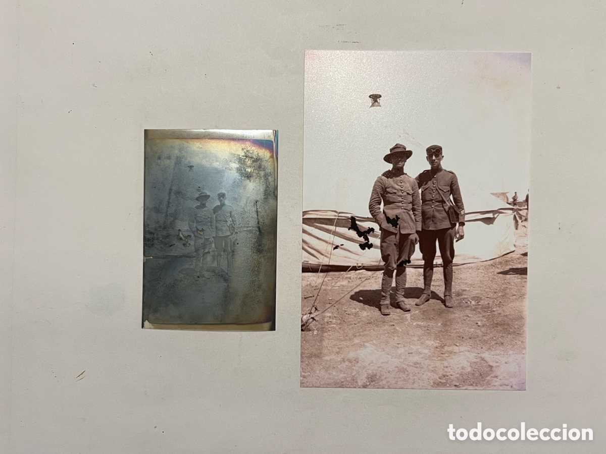 Photographie ancienne: GUERRA DEL RIF, CLICH&Eacute; ORIGINAL Y REVELADO EN PAPEL.. .. (h.1910?)