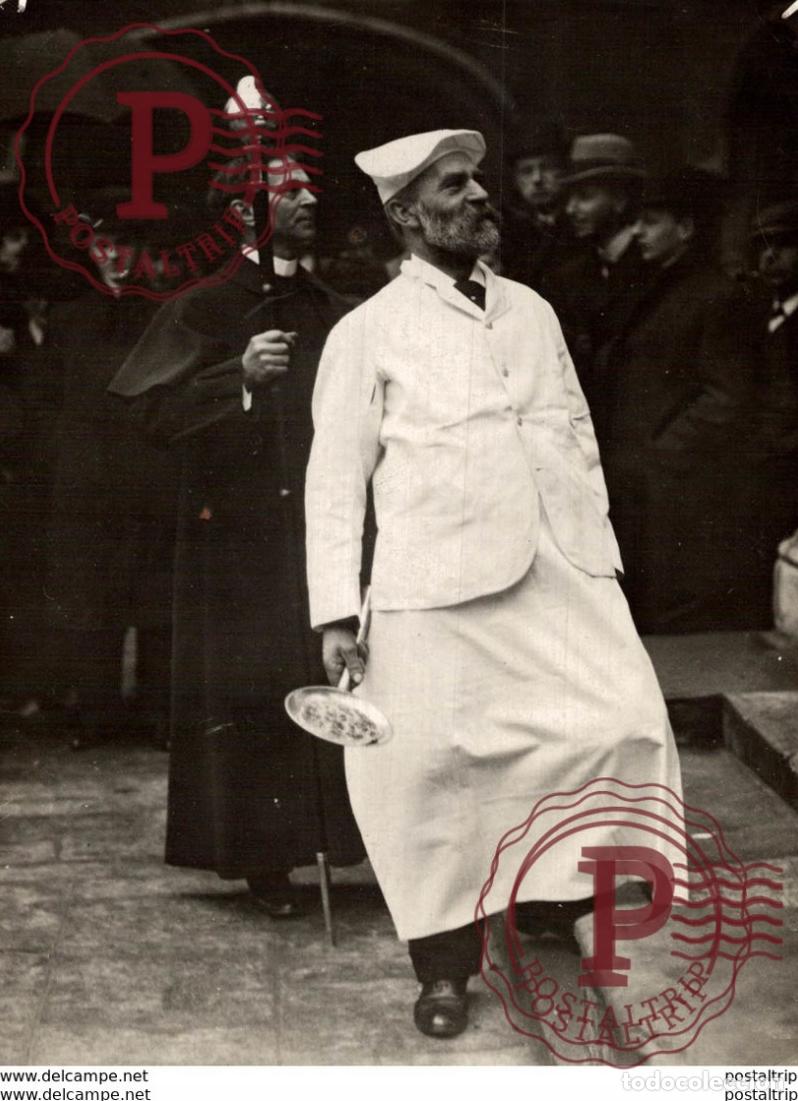 Fotograf&iacute;a antigua: WESTMINSTER SCHOOL COCINERO KOCH FOOD COMIDA CUISINIER 16 * 12 CM Fonds Victor FORBIN 1864-1947