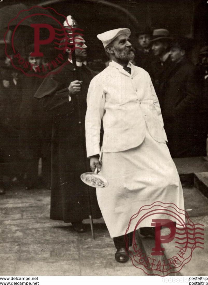 Fotograf&iacute;a antigua: WESTMINSTER SCHOOL COCINERO KOCH FOOD COMIDA CUISINIER 16 * 12 CM Fonds Victor FORBIN 1864-1947