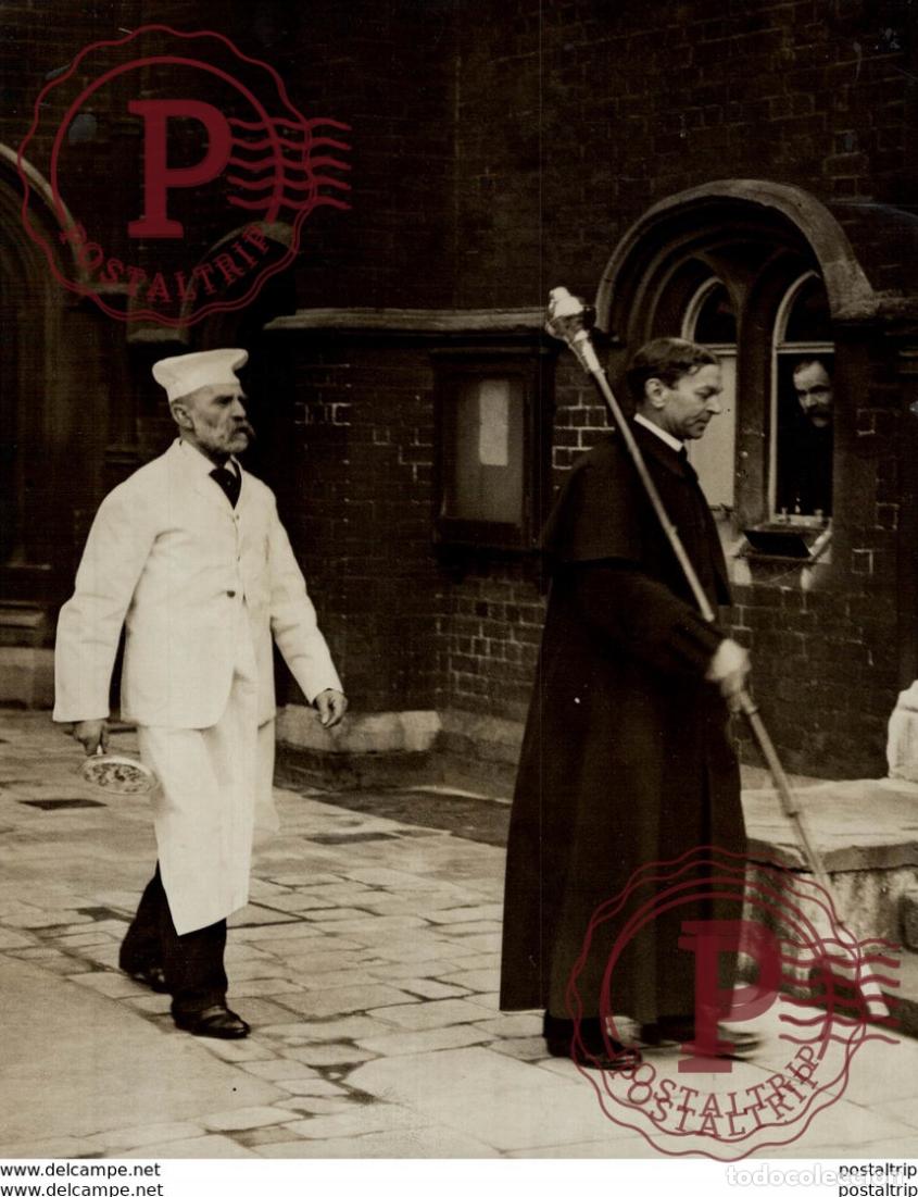 Fotograf&iacute;a antigua: WESTMINSTER SCHOOL COCINERO KOCH FOOD COMIDA CUISINIER 21 * 16 CM Fonds Victor FORBIN 1864-1947