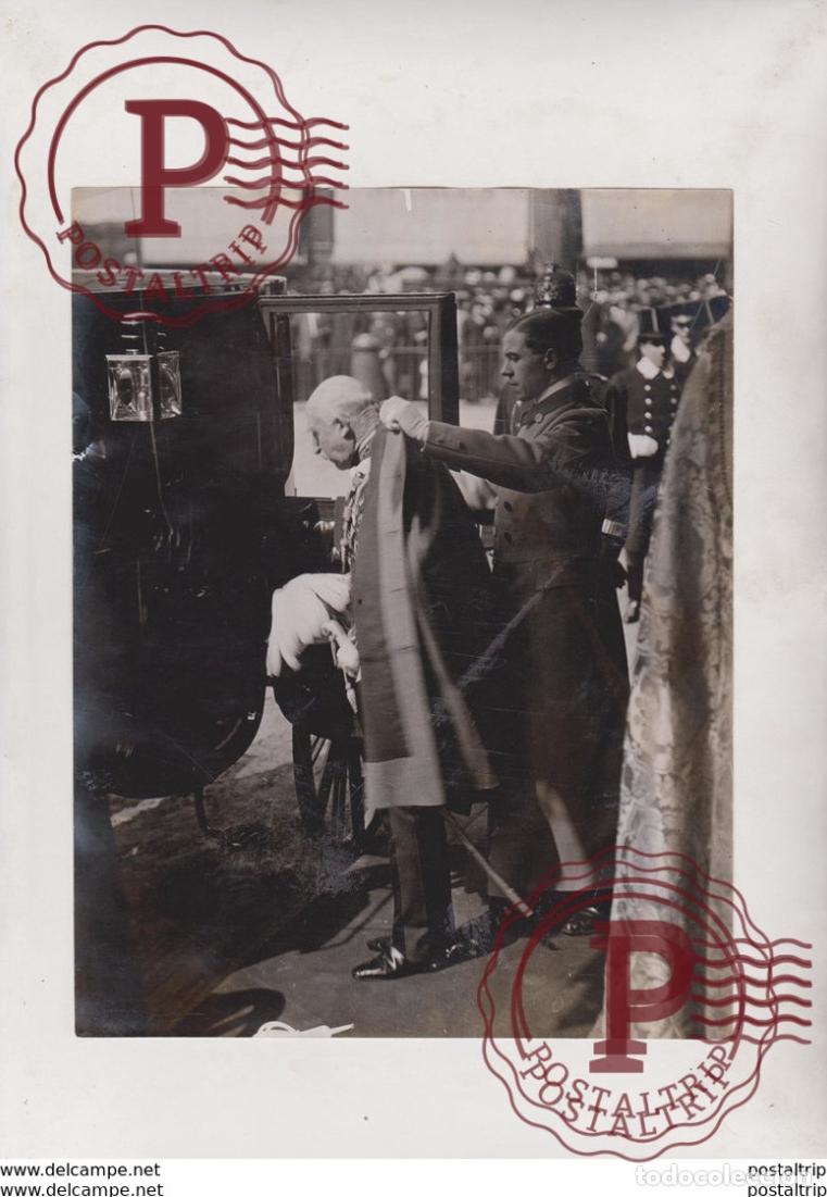 Alte Fotografie: DUKE OF CONNAUGHT MILITARY CLOAK ST PAUL CATHEDRAL ST GEORGES DAY SERVICE LONDON 21*16CM Fonds Vic