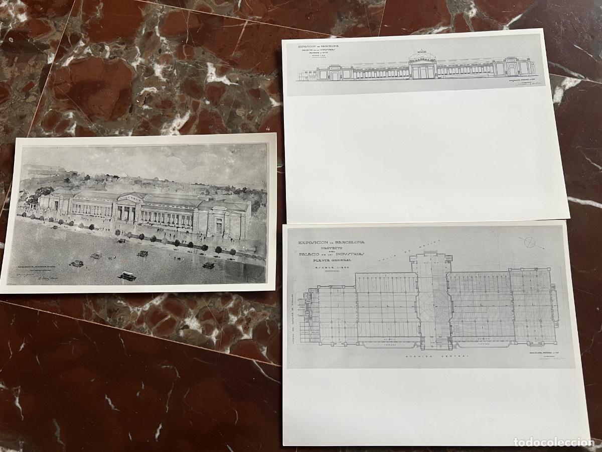 Alte Fotografie: 3 FOTOGRAFIAS ARCHIVO MONTJUICH INSTITUT MUNICIPAL HISTORIA BARCELONA PALACIO DE LAS INDUSTRIAS