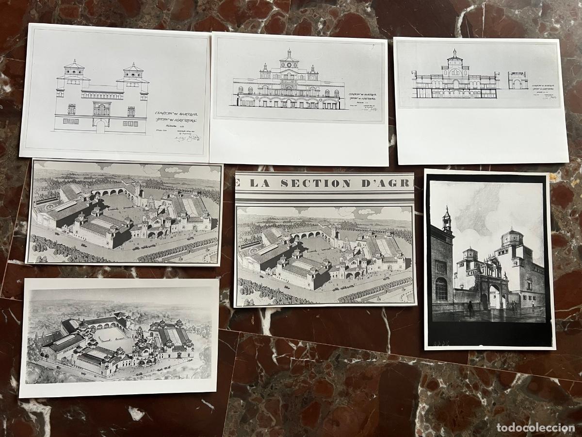 Antique Photography: 7 FOTOGRAFIAS ARCHIVO MONTJUICH INSTITUT MUNICIPAL HISTORIA BARCELONA PALACIO AGRICULTURA