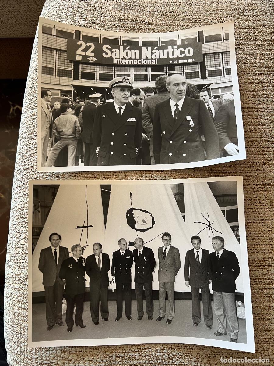 Alte Fotografie: 2 FOTOGRAFIAS ORIGINALES SALON NAUTICO BARCELONA 1984 FOTO PEREZ DE ROZAS