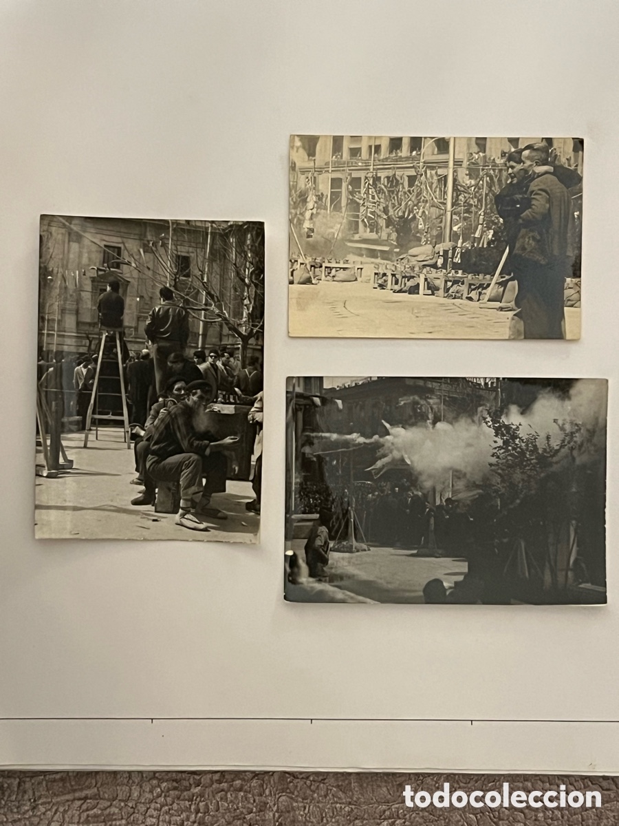 Fotograf&iacute;a antigua: FALLES.. FALLAS, Masclet&aacute; Plaza del Ayuntamiento.. Se&ntilde;or Pirotecnic.. (3) Fotograf&iacute;as..