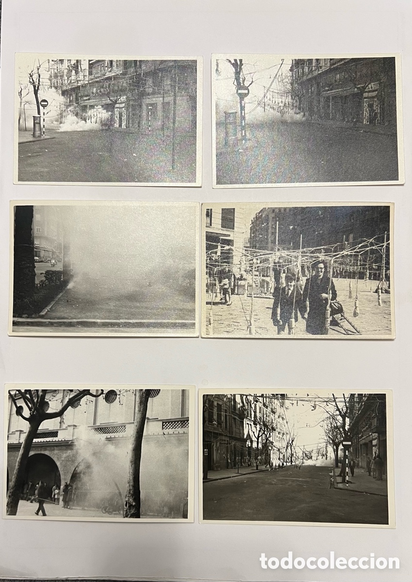 Fotograf&iacute;a antigua: FALLAS, Falles (6) Fotograf&iacute;as aspectos de la Masclet&aacute;.. (h.1960?) Med&iacute;das: 7,5 x 10,5 cm