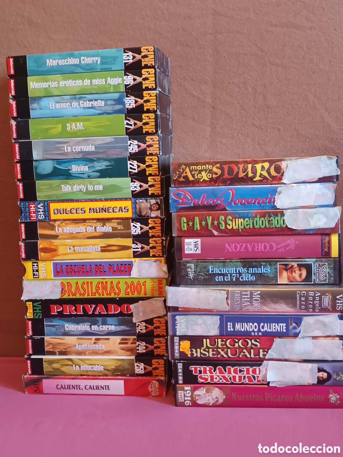 Antique Photography: Lote de 27 pel&iacute;culas VHF X originales