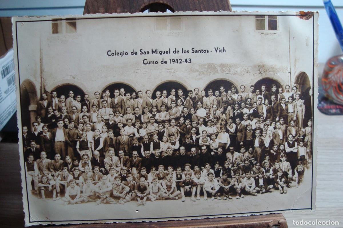 Fotograf&iacute;a antigua: ANTIGUA FOTOGRAFIA DE COLEGIO SAN MIGUEL DE LOS SANTOS. VICH CURSO 1942-1443