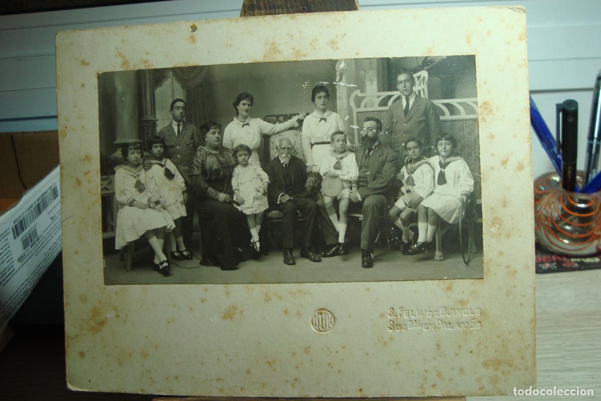 Fotograf&iacute;a antigua: ANTIGUA FOTOGRAFIA FAMILIAR. FOTO MUR S.FELIU GUIXOLS SUCURSAL EN PALAMOS. PPIOS DEL XX.