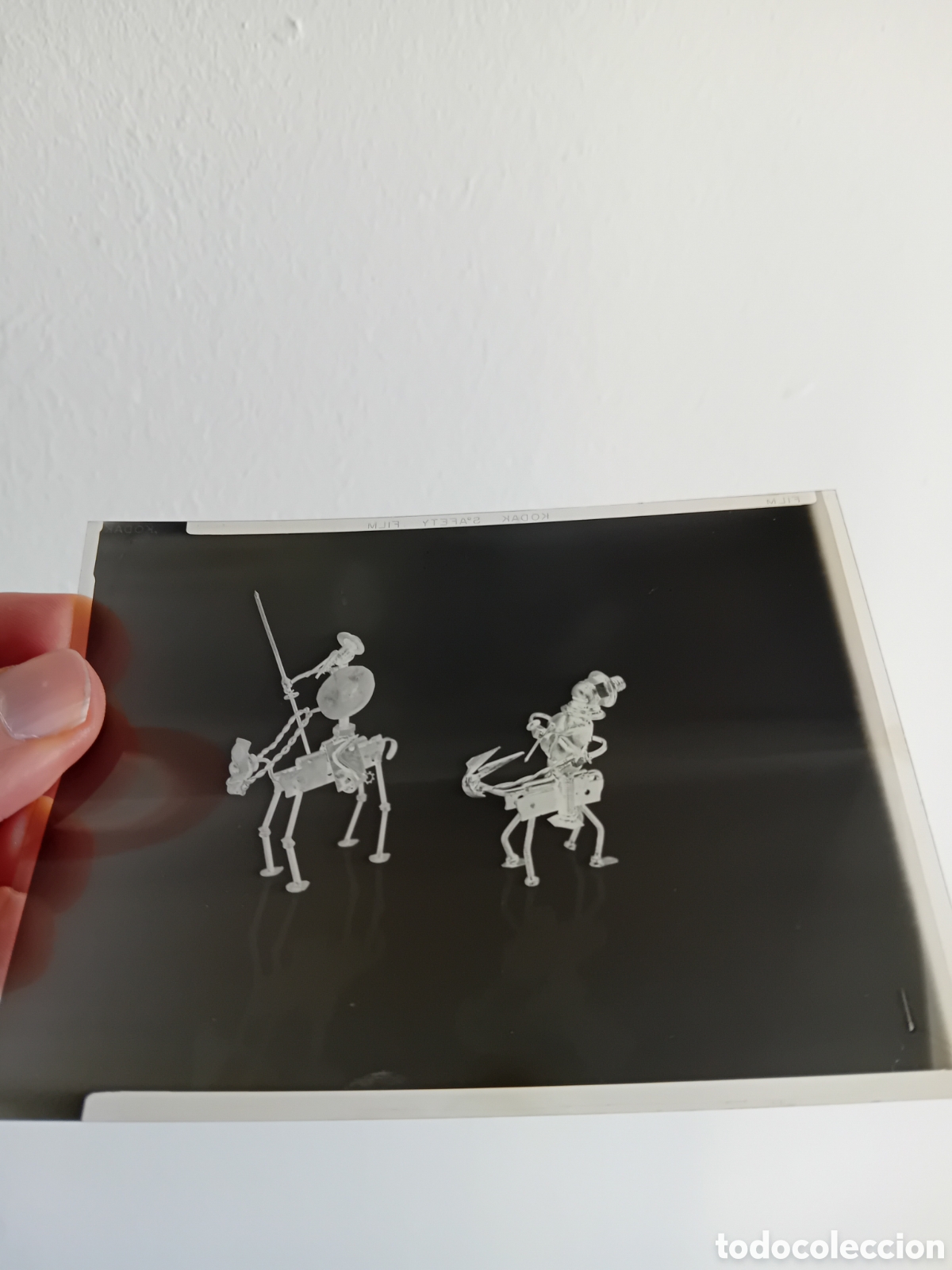 Fotograf&iacute;a antigua: LOTE PLACAS DIAPOS NEGATIVOS MEDIO FORMATO ARTESAN&Iacute;A DE HIERRO VIRO'S. BARCELONA. DON QUIJOTE. 70S