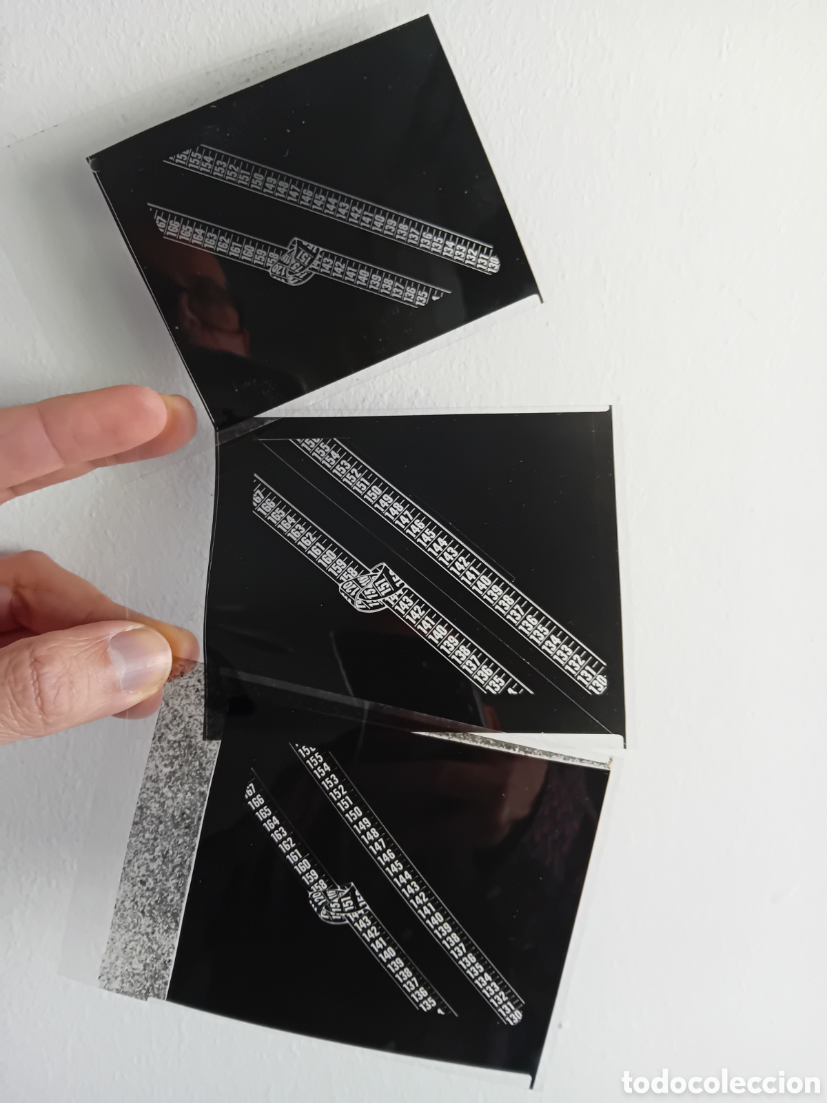 Fotograf&iacute;a antigua: TRES PLACAS NEGATIVOS DIBUJO PUBLICITARIO DE UN METRO. A&Ntilde;OS 70S