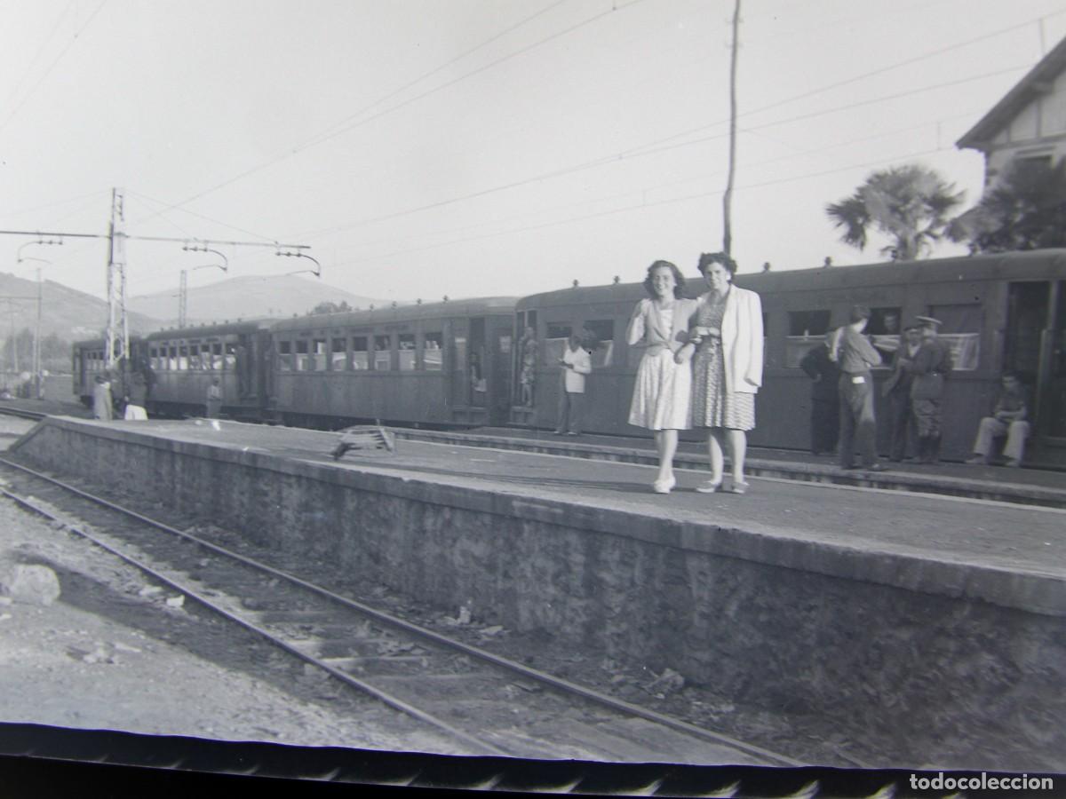 Fotograf&iacute;a antigua: CLICH&Eacute;, NEGATIVO EN CELULOIDE. 9X6 CM. ESTACION DE TREN. SIN IDENTIFICAR EL LUGAR. A&Ntilde;OS 30 O 40 O 50