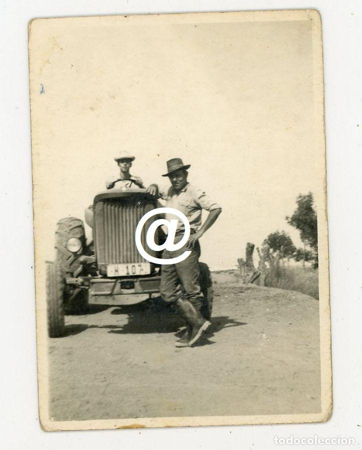 Alte Fotografie: FOTO TRACTOR A&Ntilde;OS 50/60