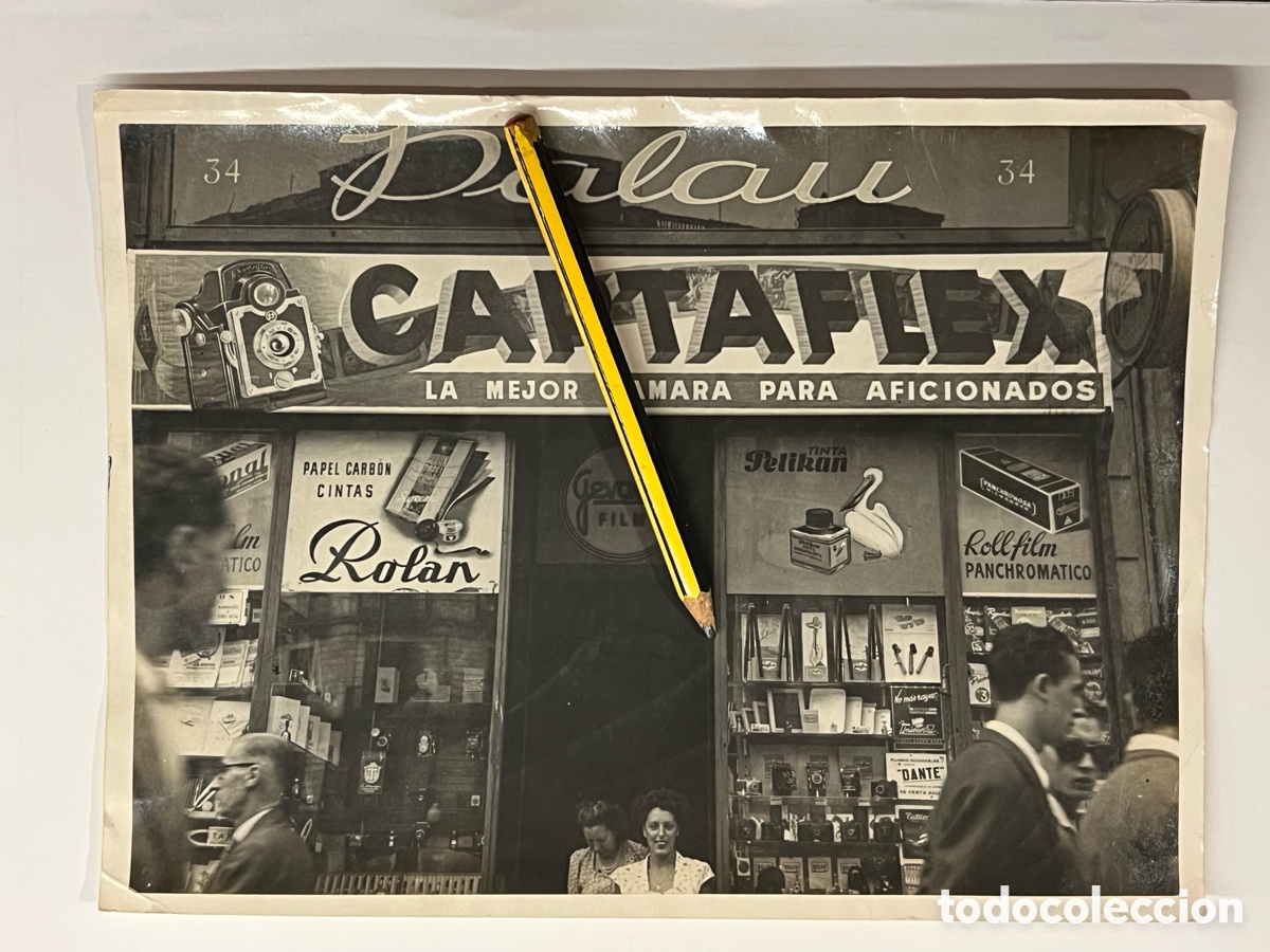 Fotograf&iacute;a antigua: BARCELONA CASA PALAU Calle Pelayo, venta de c&aacute;maras y material fotogr&aacute;fico. Aquellos comercios ..
