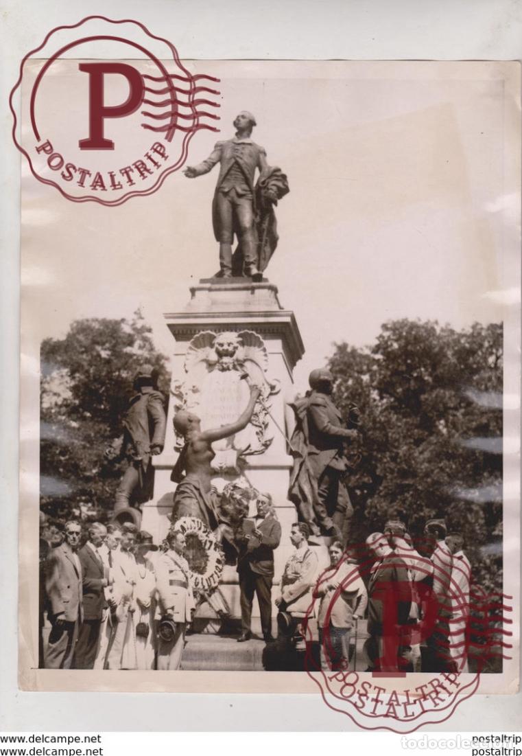 Fotografia antiga: SONS OF THE AMERICAN REVOLUTION WHITE HOUSE WASHINGTON DC THENAULT LAFAYETTE 25*20 CM Fonds Victo