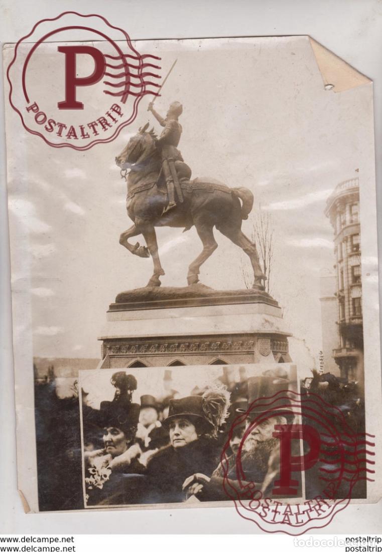 Fotograf&iacute;a antigua: LAFAYETTE STATUE 25*20 CM Fonds Victor FORBIN 1864-1947