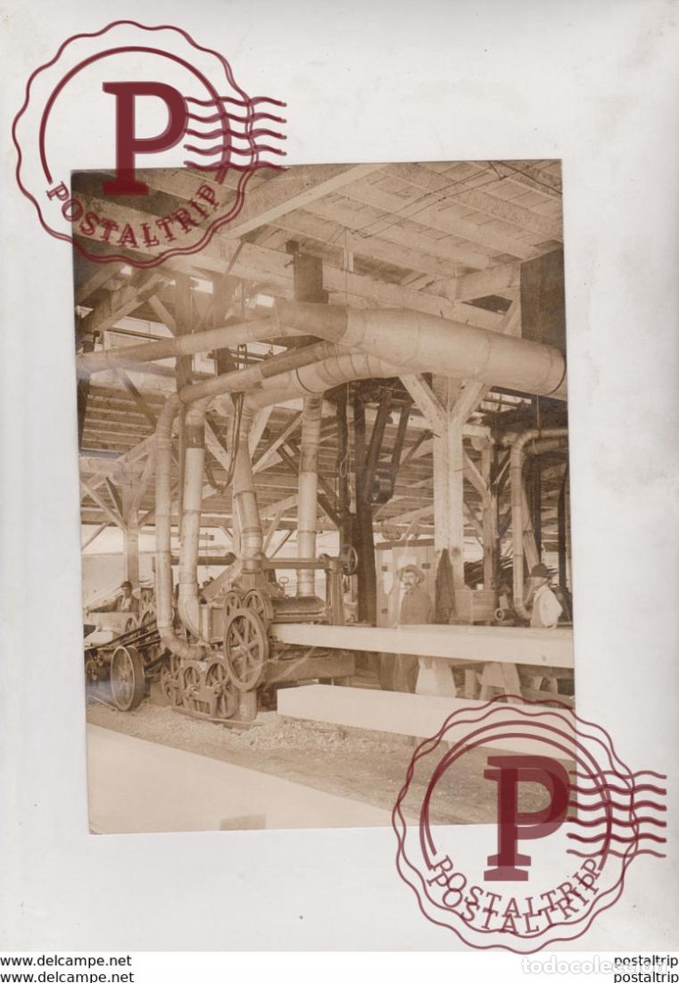 Fotograf&iacute;a antigua: OREGON SURFACING LARGE TIMBER MILL 20*15 CM Fonds Victor FORBIN 1864-1947