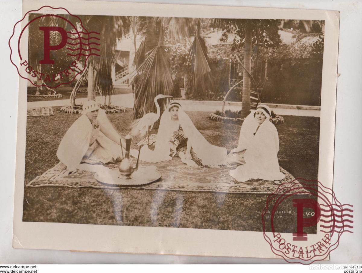 Antique Photography: ARABIAN NIGHTS BALL CORONADO BEACH 1917 CARNIVAL CARNAVAL 26*21CM Fonds Victor FORBIN 1864-1947